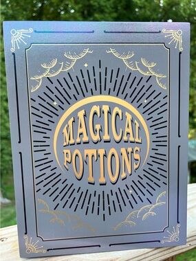 Magical Potions Wood Box Decor